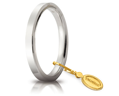 Fede Nuziale Cerchi di Luce 2.5 mm Oro Bianco UNOAERRE