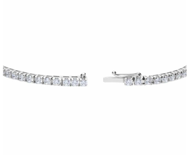 Bracciale Tennis Unisex Nardelli Oro Bianco Ct 2.70