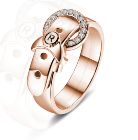Anelli di salto placcati in oro rosa 1,5x8 mm, anelli di