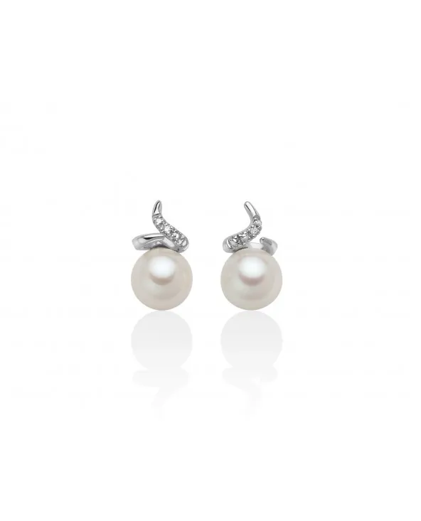 Orecchini da Donna Miluna Oro Bianco MIL PER2565