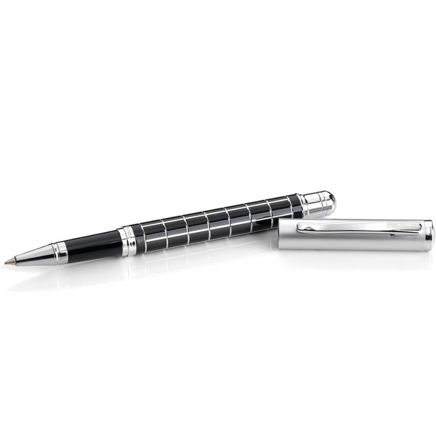 Penna Roller Black Square Ottaviani In Argento OTT 84150