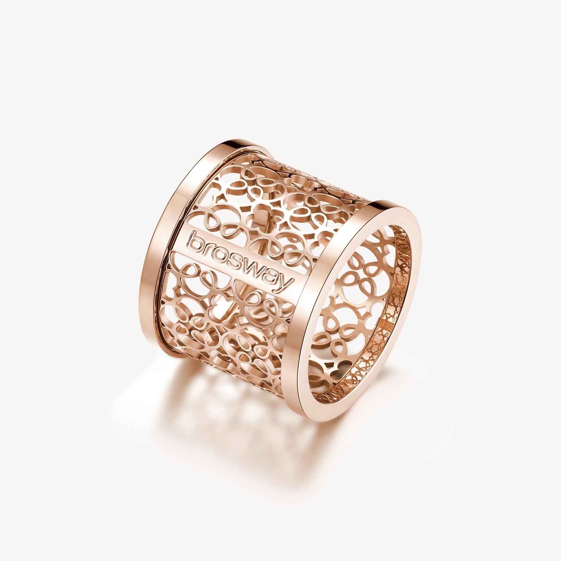 Brosway Anello Donna In Acciaio 316L Con PVD Oro E Zircone Coffee - Collezione Tring, Taglia 14, BTGC24 - 4