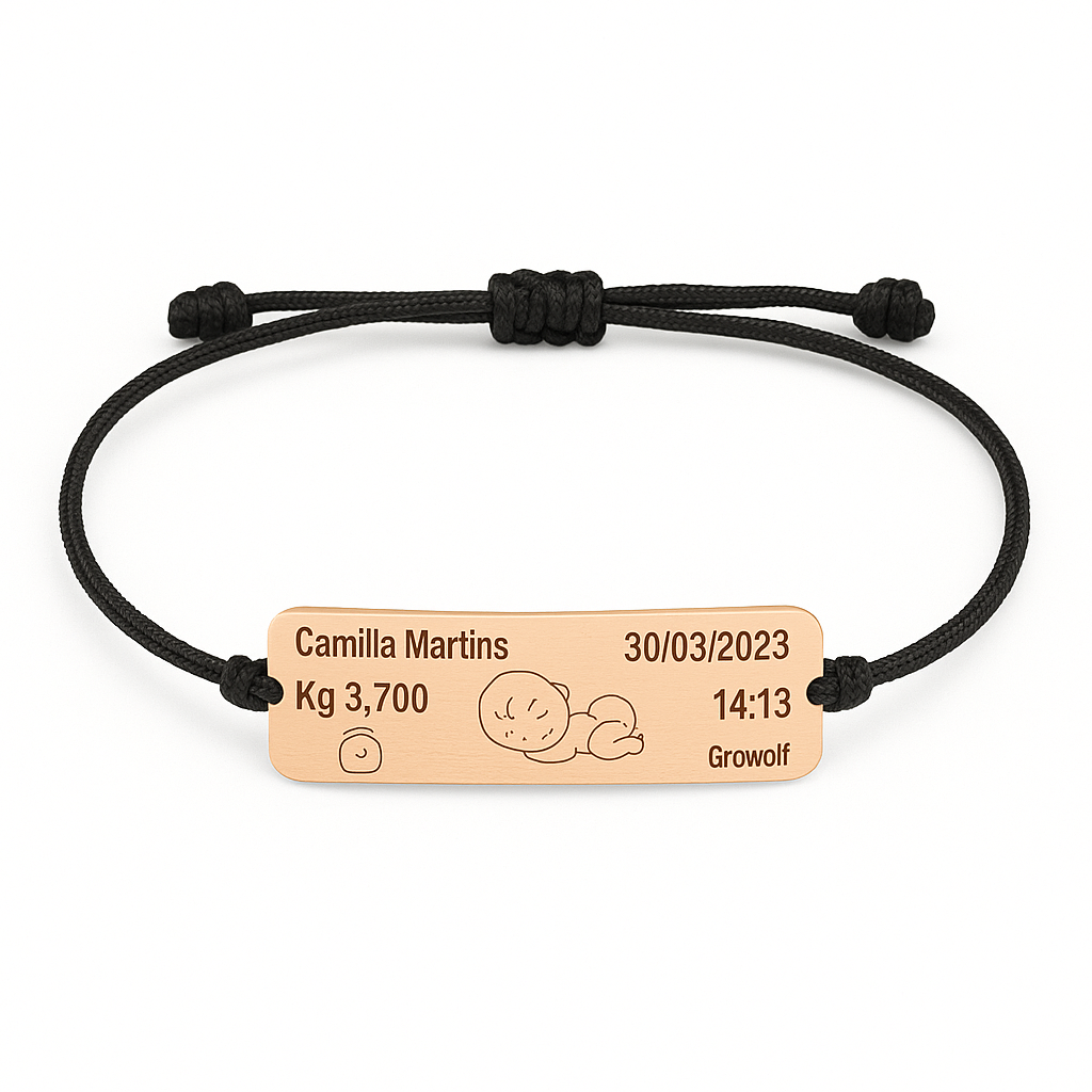 Bracciale Nascita Personalizzato in Argento 925 TIZ AGBR98