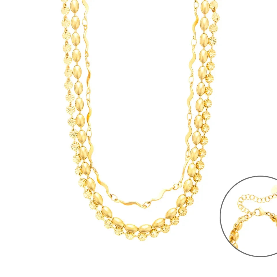 Collana da Donna Multifilo in Acciaio 4US Cesare Paciotti 4US 4UCL8381W