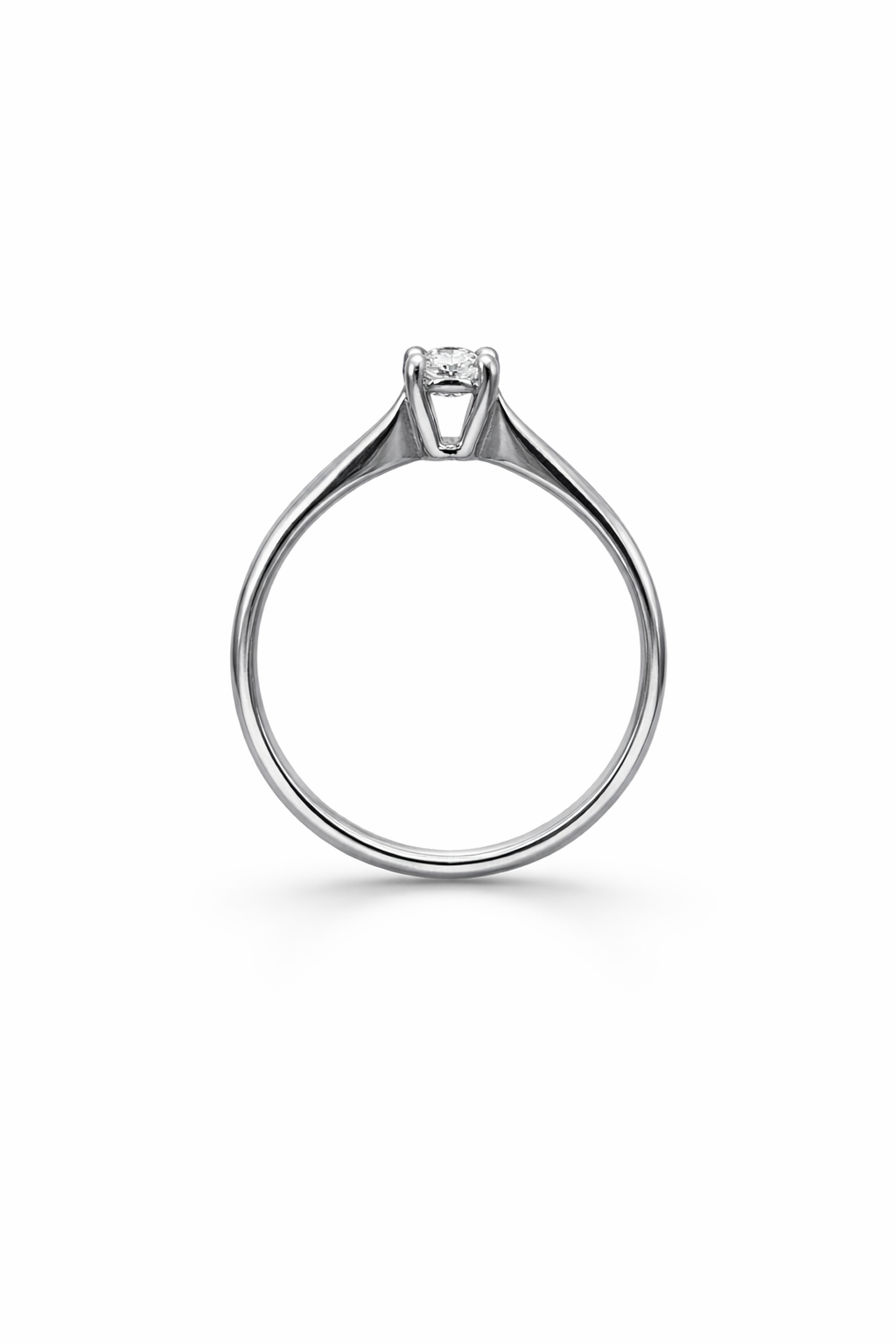 Solitario da Donna in Oro bianco e Diamante ct 0,30 F VVS 1 Tiziano TIZ SOL 018