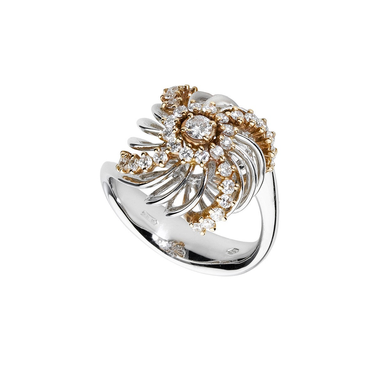 Anello da Donna Nardelli Oro Bianco Ct 0.81