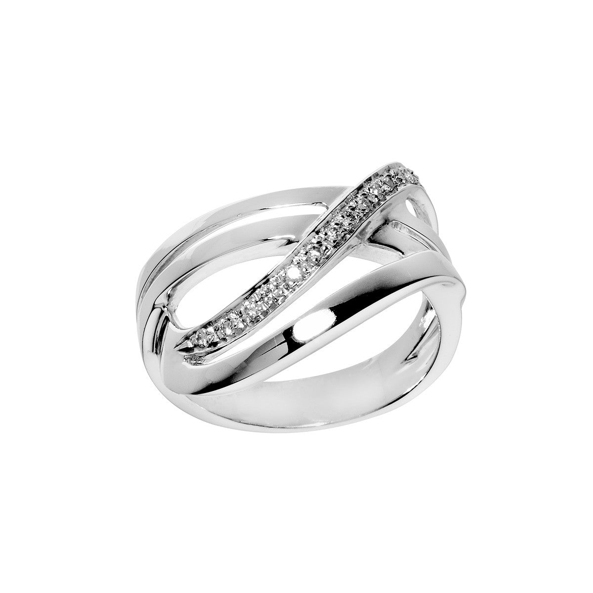 Anello da Donna Nardelli Oro Bianco Ct 0.11