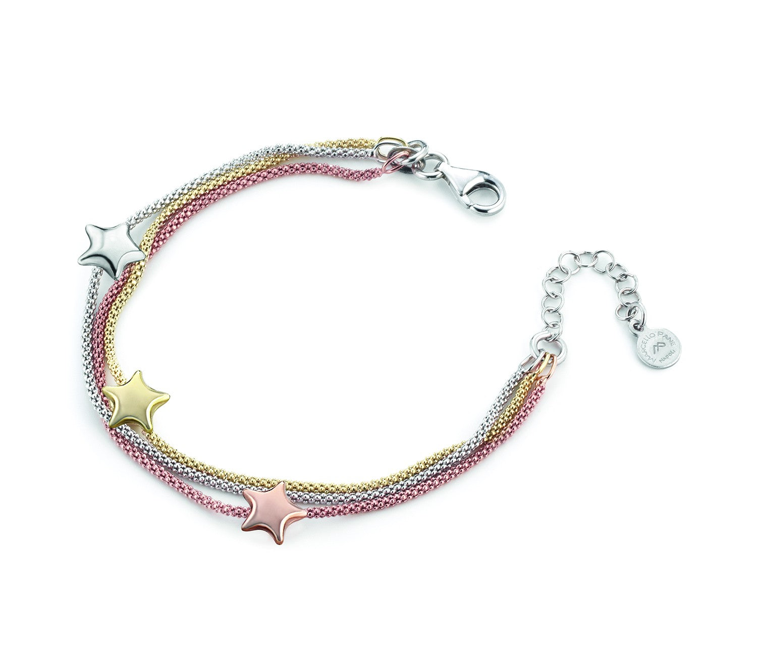 Bracciale da Donna Tripla Stella in Argento Marcello Pane MP BRLO 046