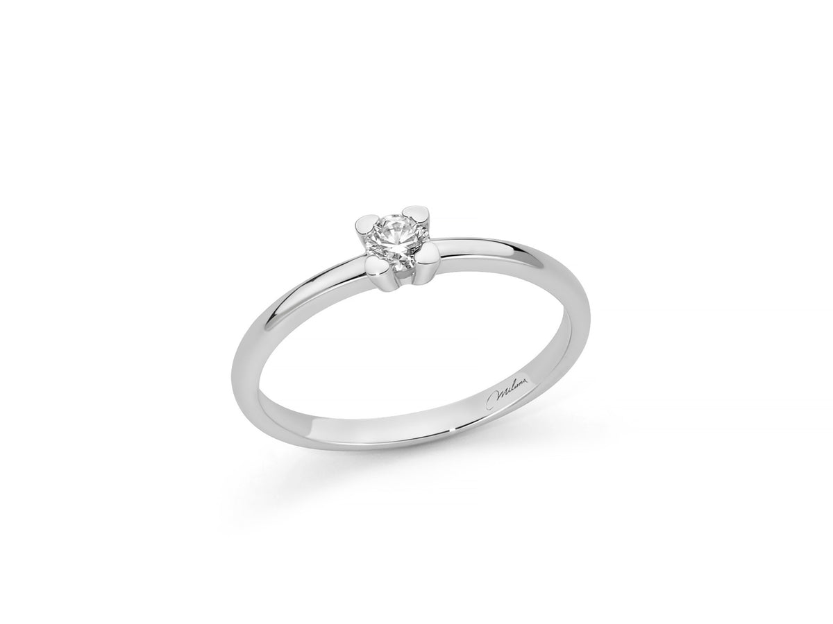 Miluna Women's 9KT White Gold "Gemme del Cielo" Ring MIL LID4083X