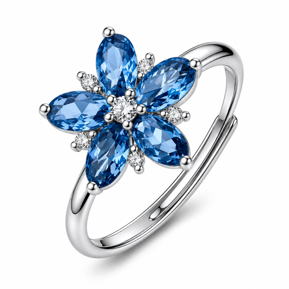 Anello da Donna con fiore e cubic zirconia in Argento 925 Brosway BROS FFB142
