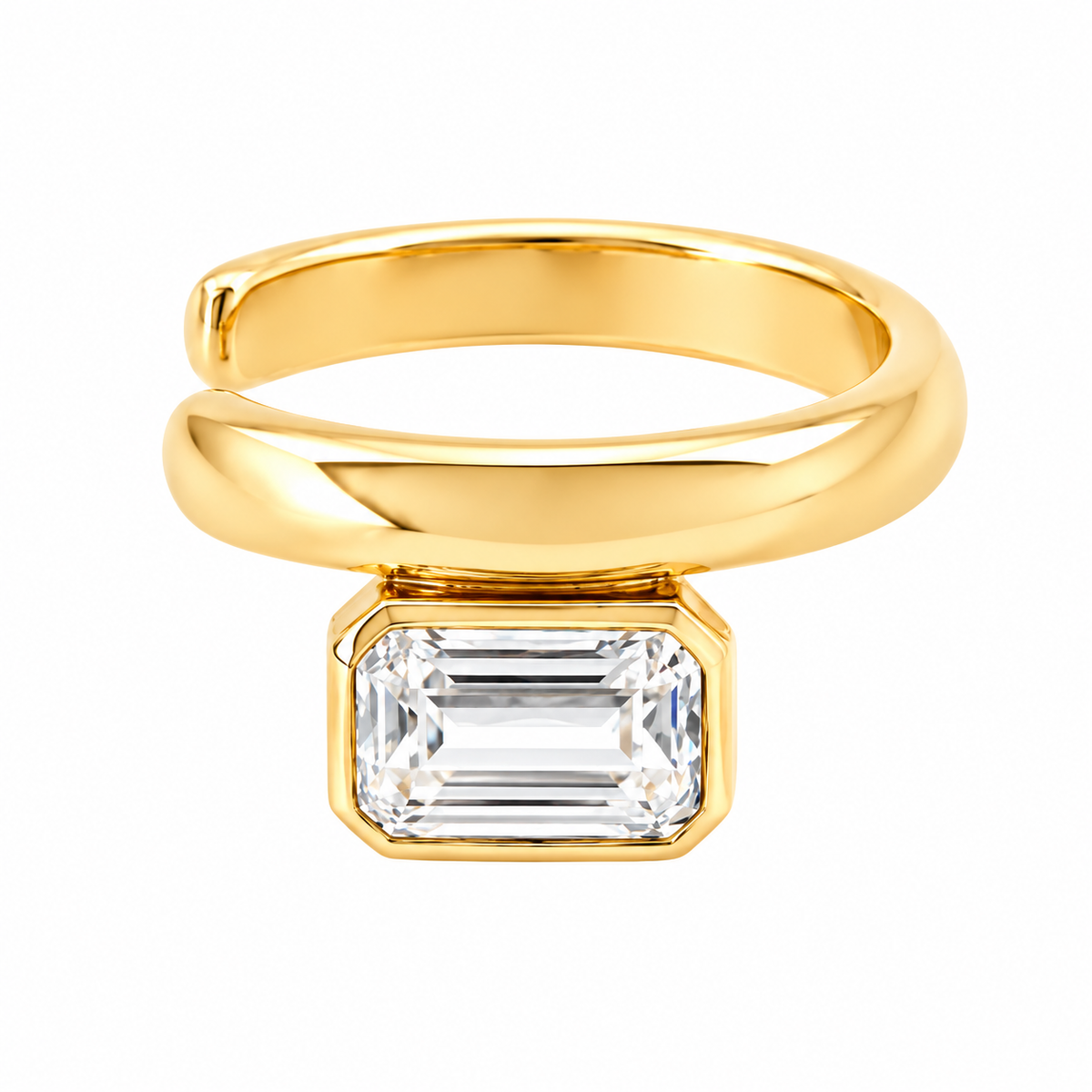 Earcuff da Donna Emerald Cut in Argento 925 Rue de Mille RDM ER-040 M1 AU