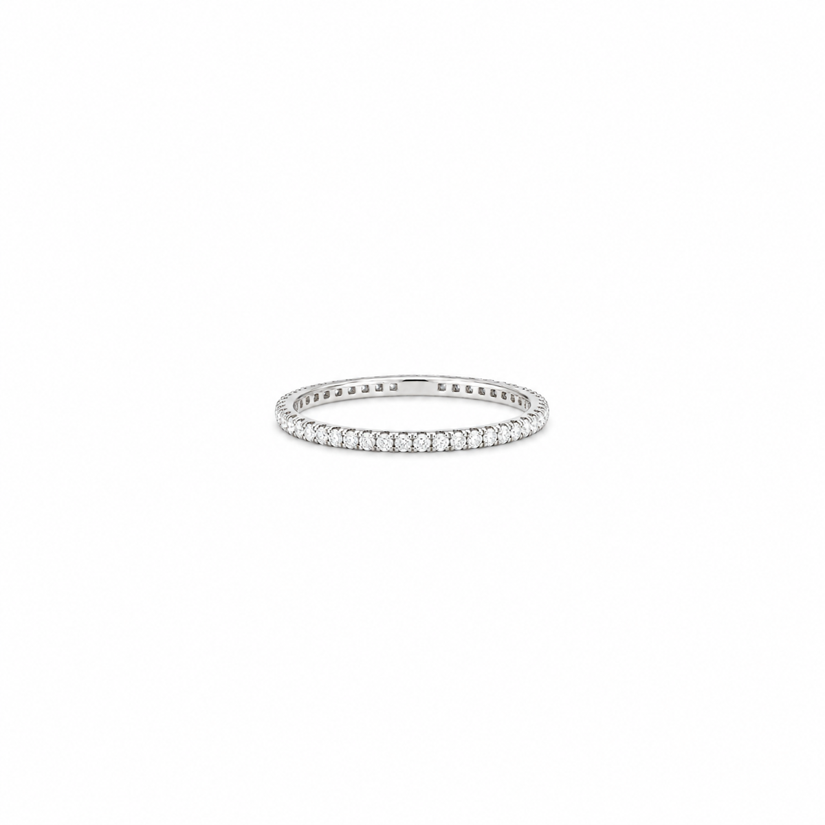 Tiziano TIZ ANVER 058 White Gold Eternity Ring with 0.58ct Brown Diamonds