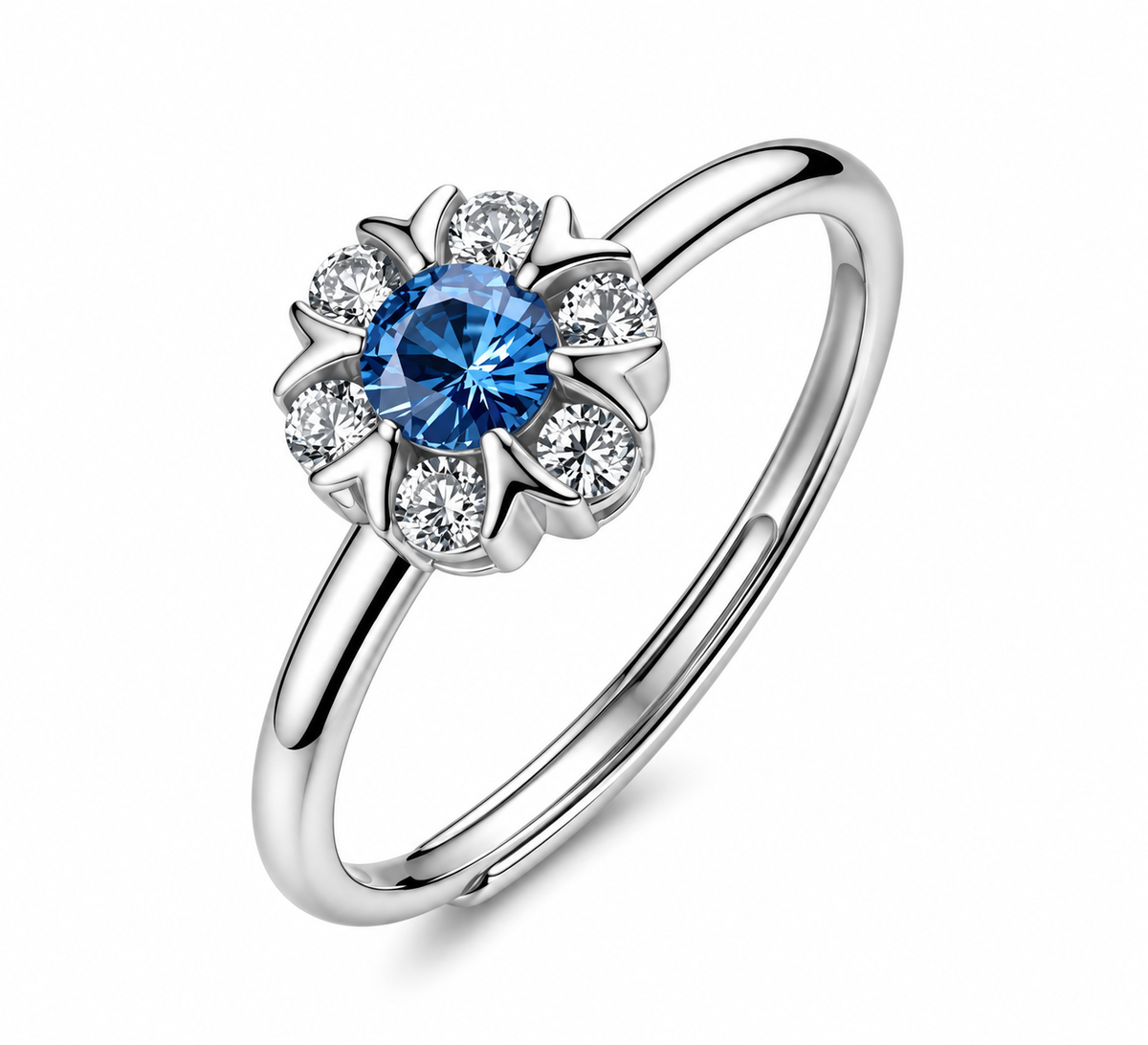 Anello da Donna con fiore e cubic zirconia in Argento 925 Brosway BROS FFB140