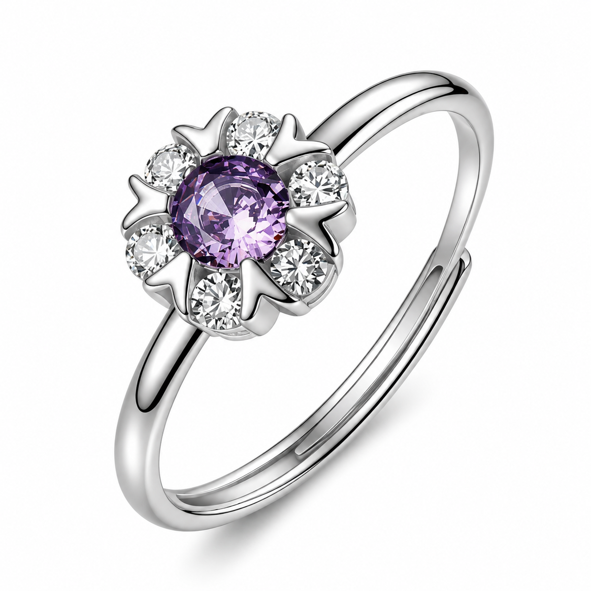 Anello da Donna con fiore e cubic zirconia in Argento 925 Brosway BROS FMP139