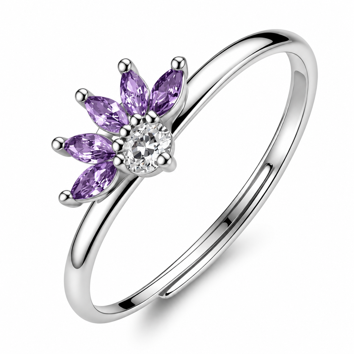 Anello da Donna con fiore e cubic zirconia in Argento 925 Brosway BROS FMP142