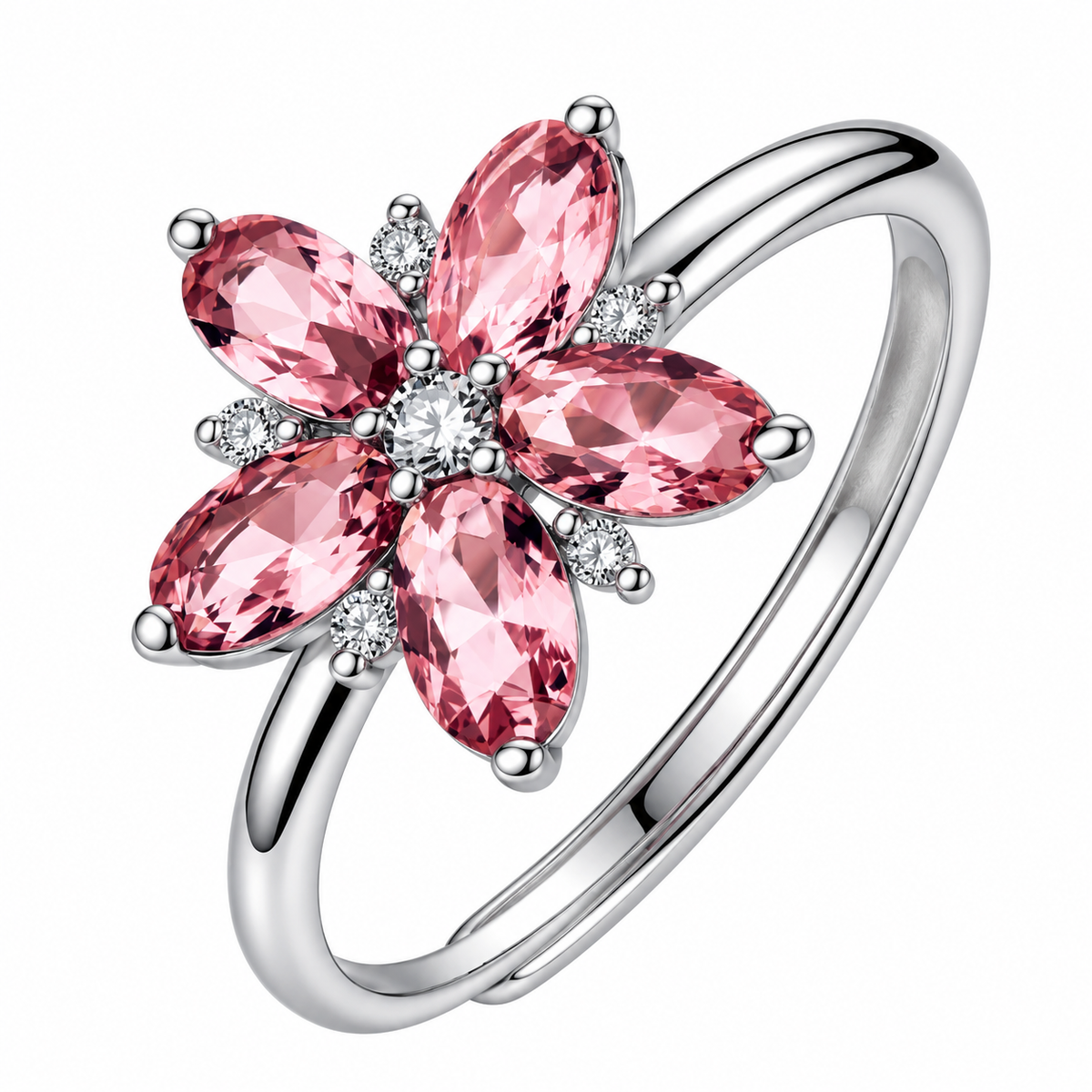 Anello da Donna con fiore in Argento 925 e cubic zirconia Brosway BROS FTP33