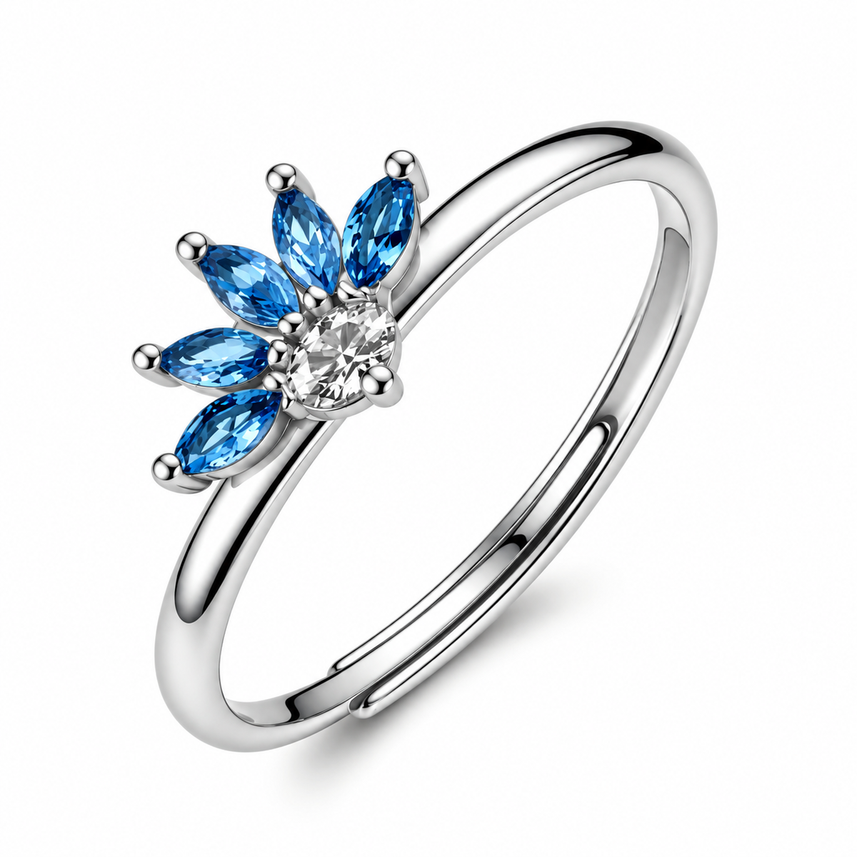 Anello da Donna con fiore e cubic zirconia in Argento 925 Brosway BROS FFB144