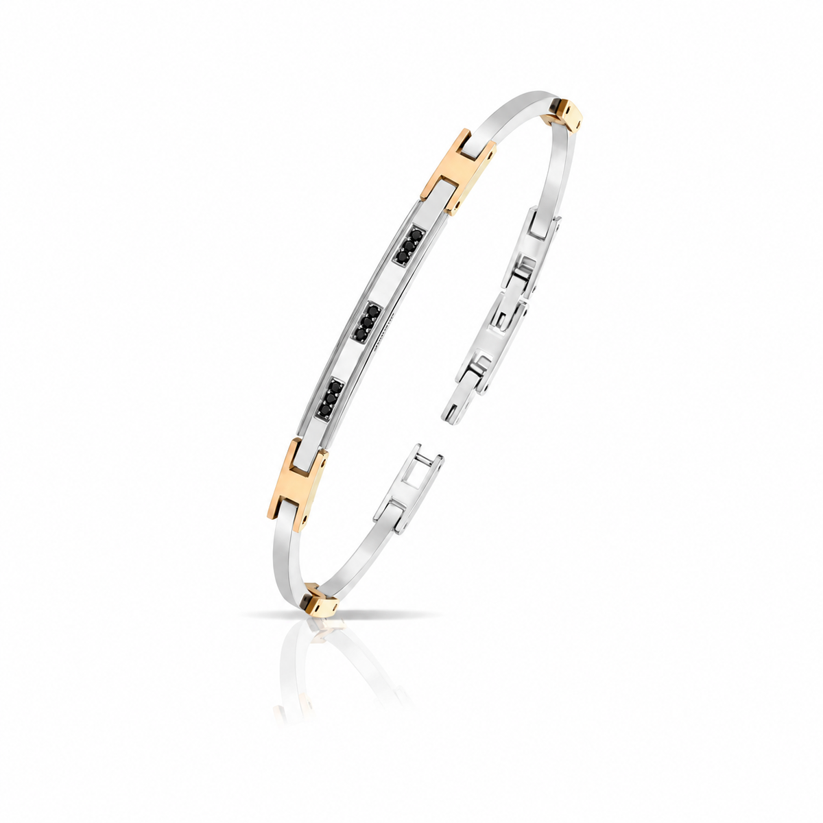 Bracciale da Uomo in Acciaio e diamanti ct0,06 Arkano ARK ABA003NB