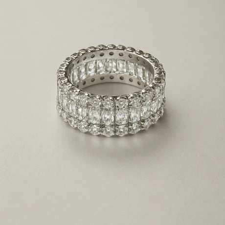 Anello da Donna in Argento 925 con Pietre colorate e Zirconi TIZ DROP 65