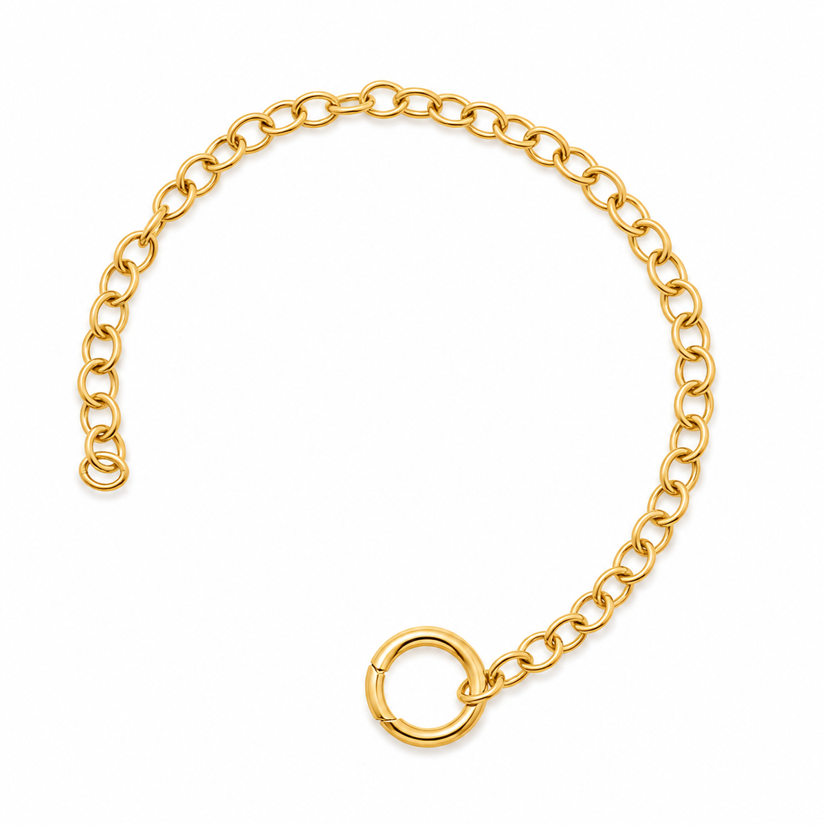 Bracciale da Donna catena chiusura grande base per charm in Argento 925 Rue de Mille RDM CB-LBR 01