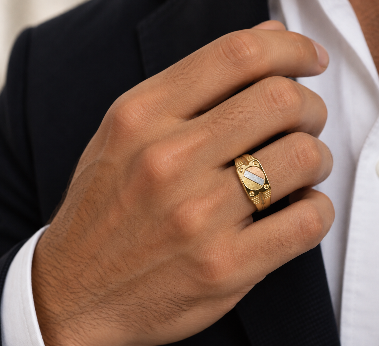 Herrenring aus 18 Karat Gold TIZIANO TIZ ANOR 250