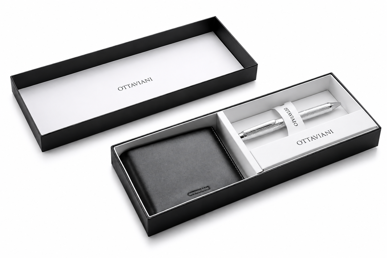 Set Regalo penna biro e portafoglio in vera pelle Ottaviani OTT 84280