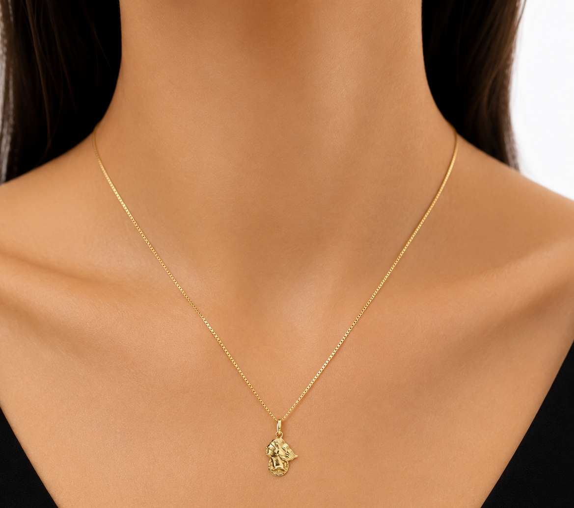 Pendente Donna Dea Bendata in oro 18Kt TIZIANO TIZ ORCND 526