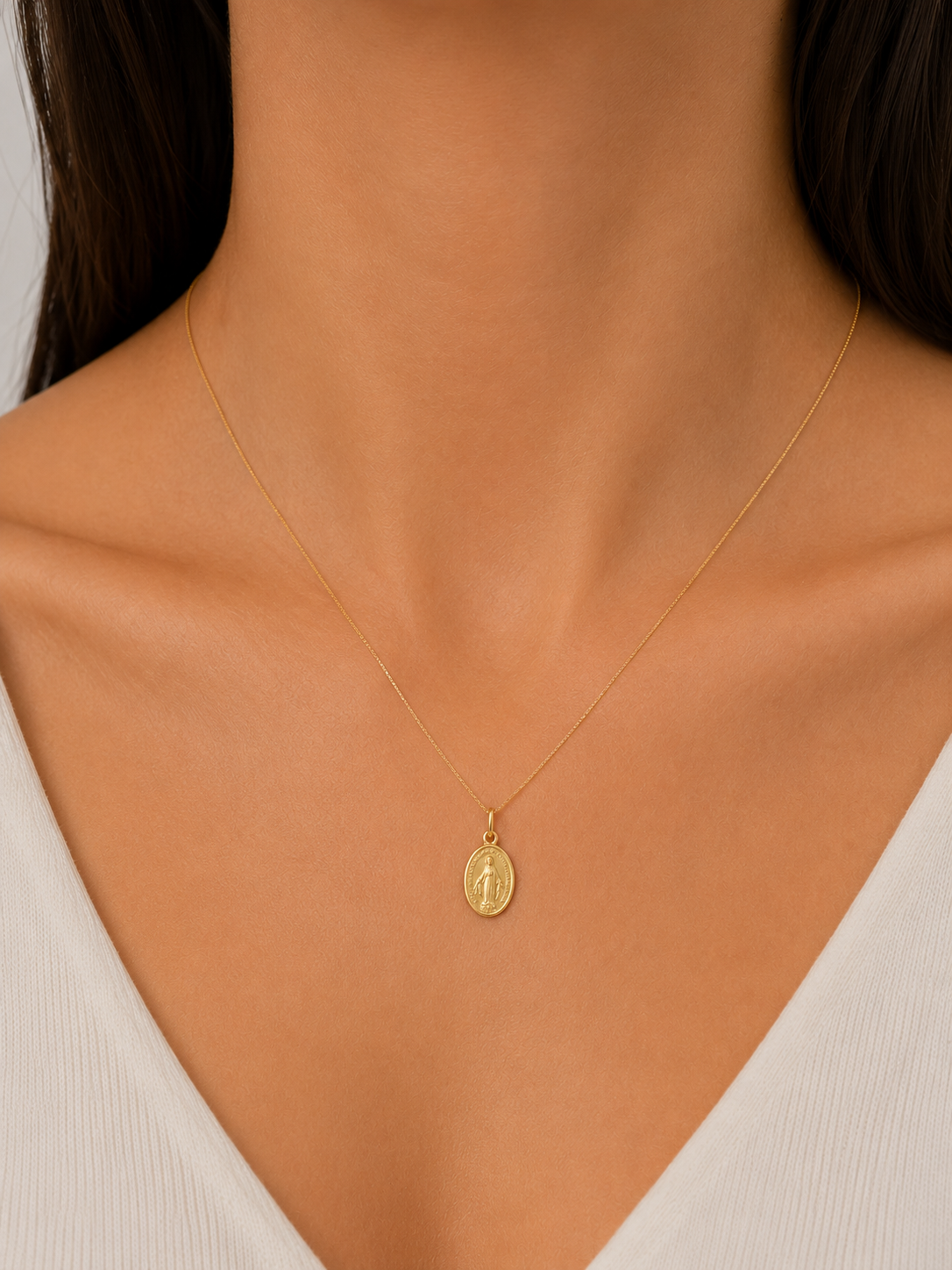 Pendente Medaglia Miracolosa in oro 18Kt Unisex TIZIANO TIZ ORCND 03