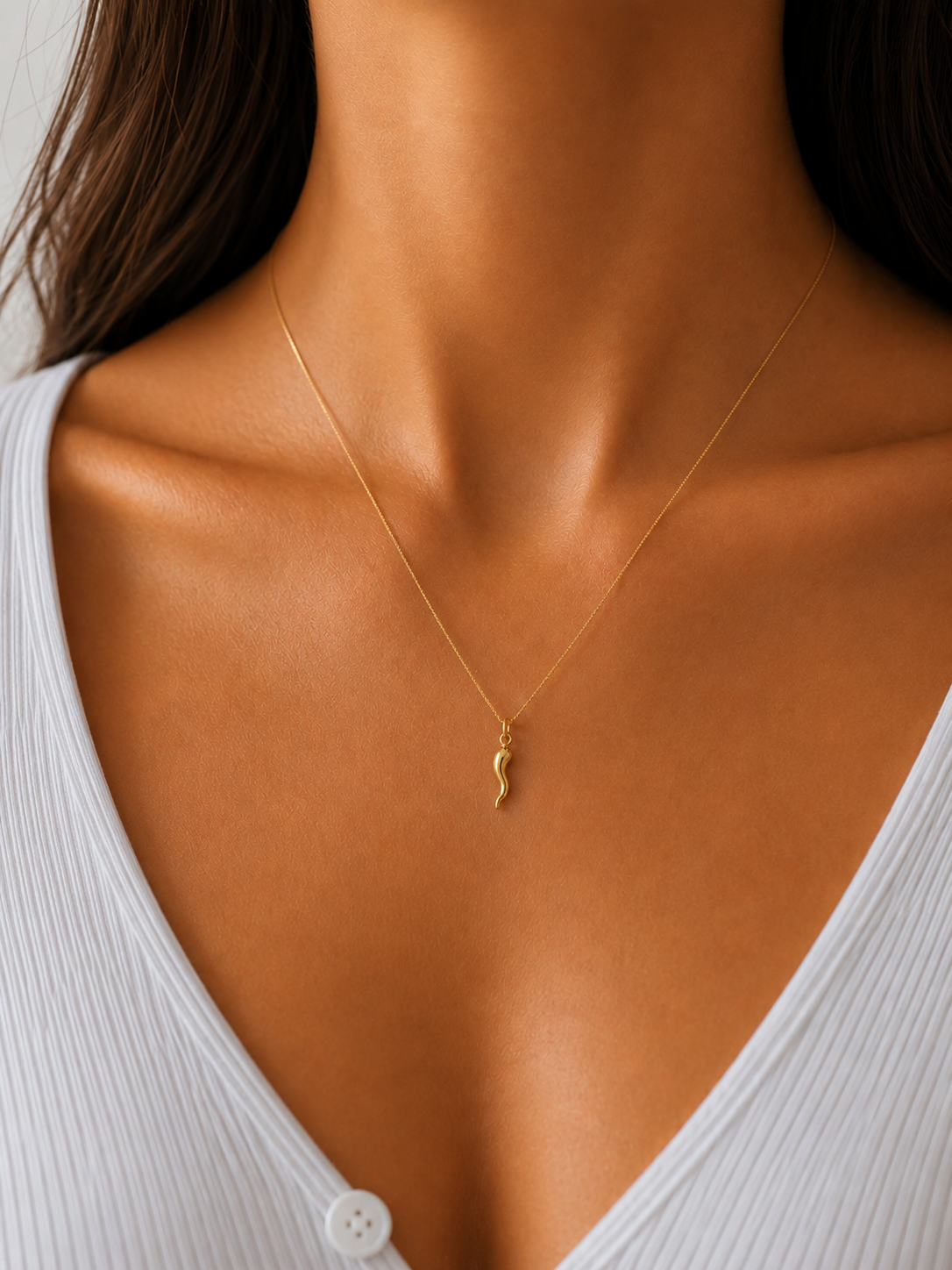 Charm Cornetto Portafortuna in oro 18Kt Unisex TIZIANO TIZ ORCORN 07