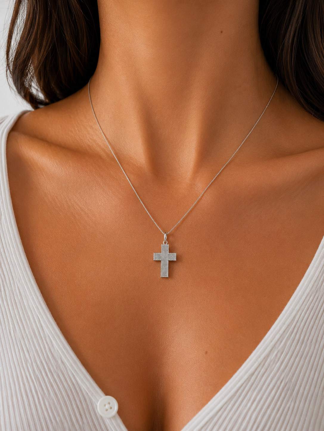 Ciondolo Croce da Donna in oro 18Kt TIZIANO TIZ ORCND 633