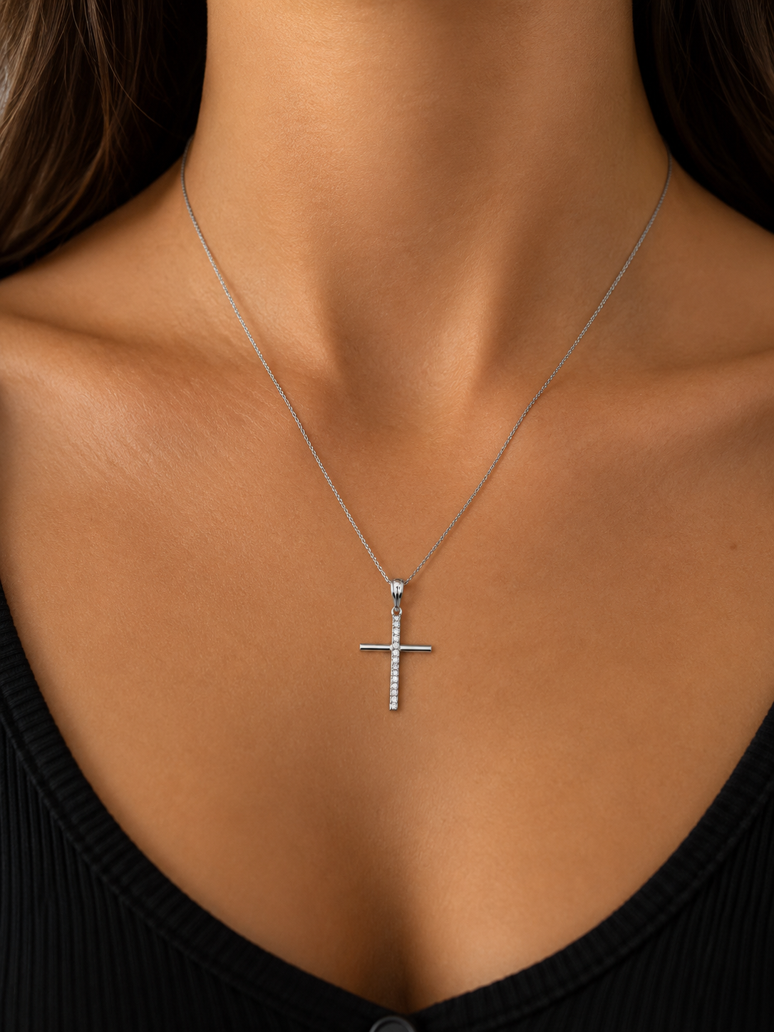 Ciondolo Croce da Donna in oro 18Kt TIZIANO TIZ ORCND 457