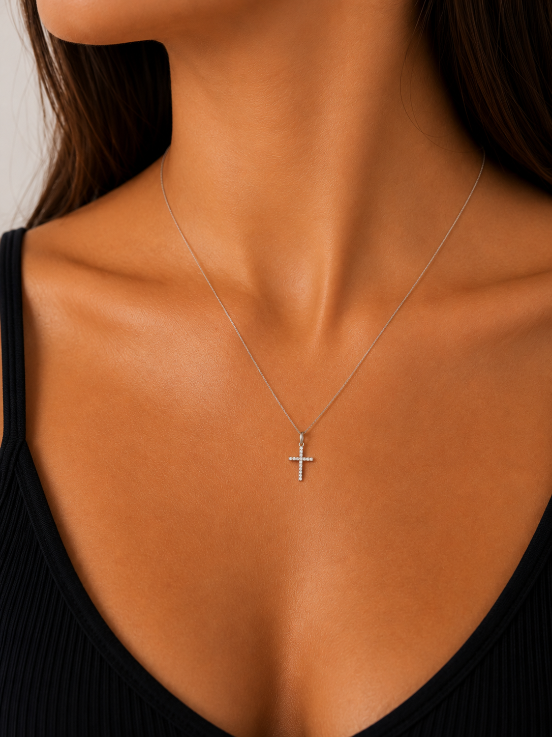 Damen-Kreuzanhänger aus 18 Karat Gold TIZIANO TIZ ORCND 36