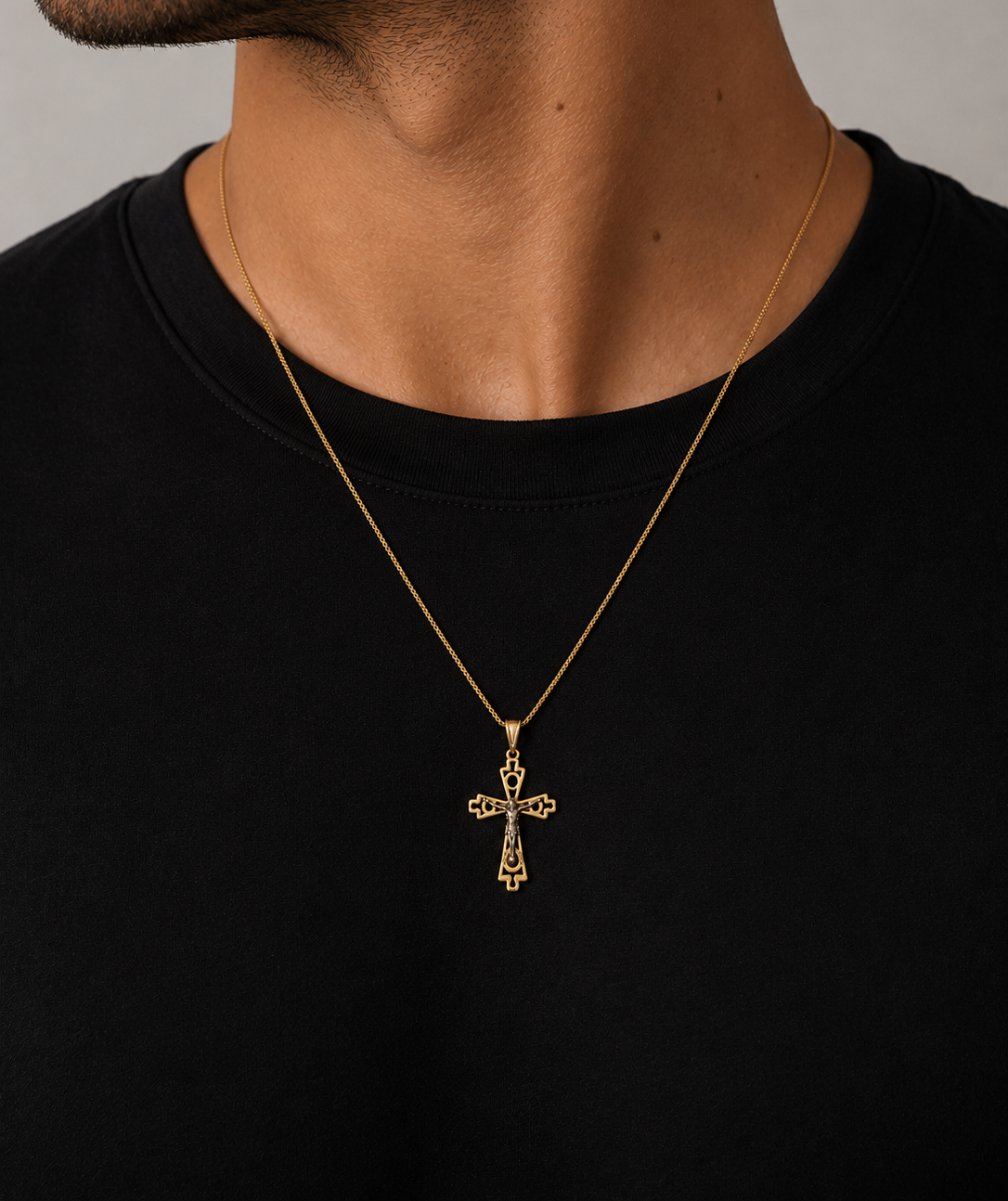 Herrenkreuz-Anhänger aus 18 Karat Gold TIZIANO TIZ ORCND 603