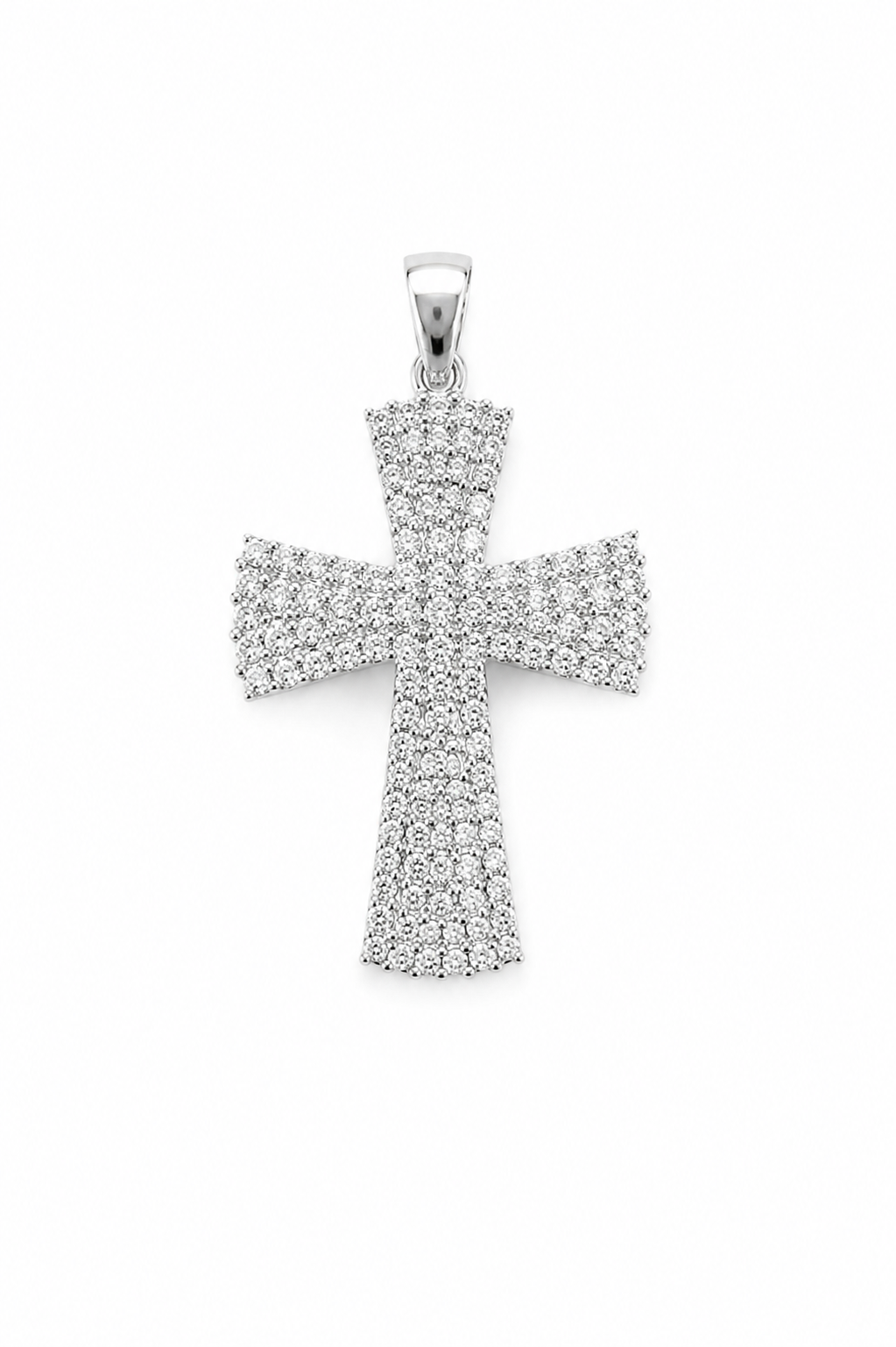 Damenkreuzanhänger aus 18 Karat Gold und Zirkonia TIZIANO TIZ ORCND 634