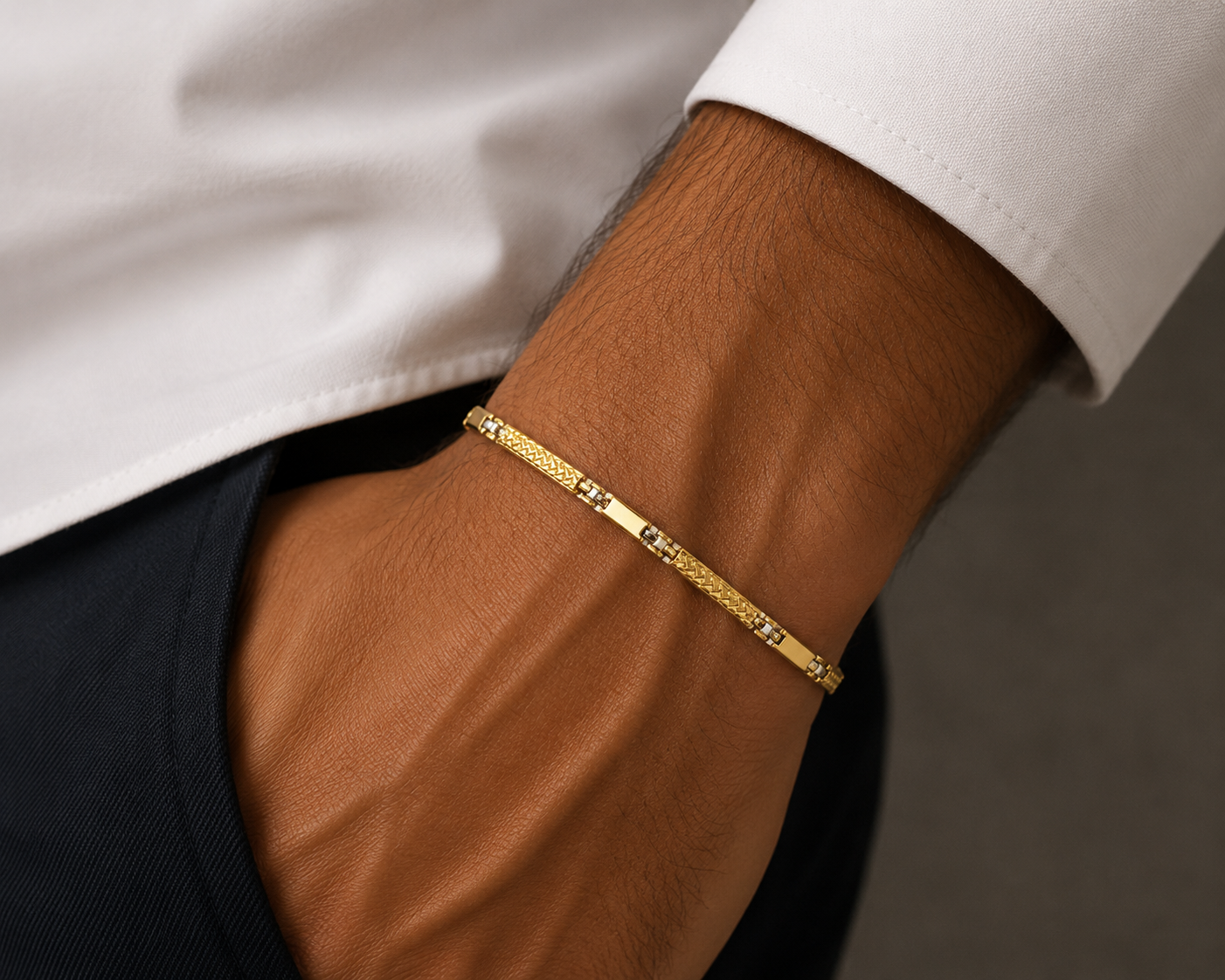 Bracciale da Uomo in oro 18Kt TIZIANO TIZ ORBR 129