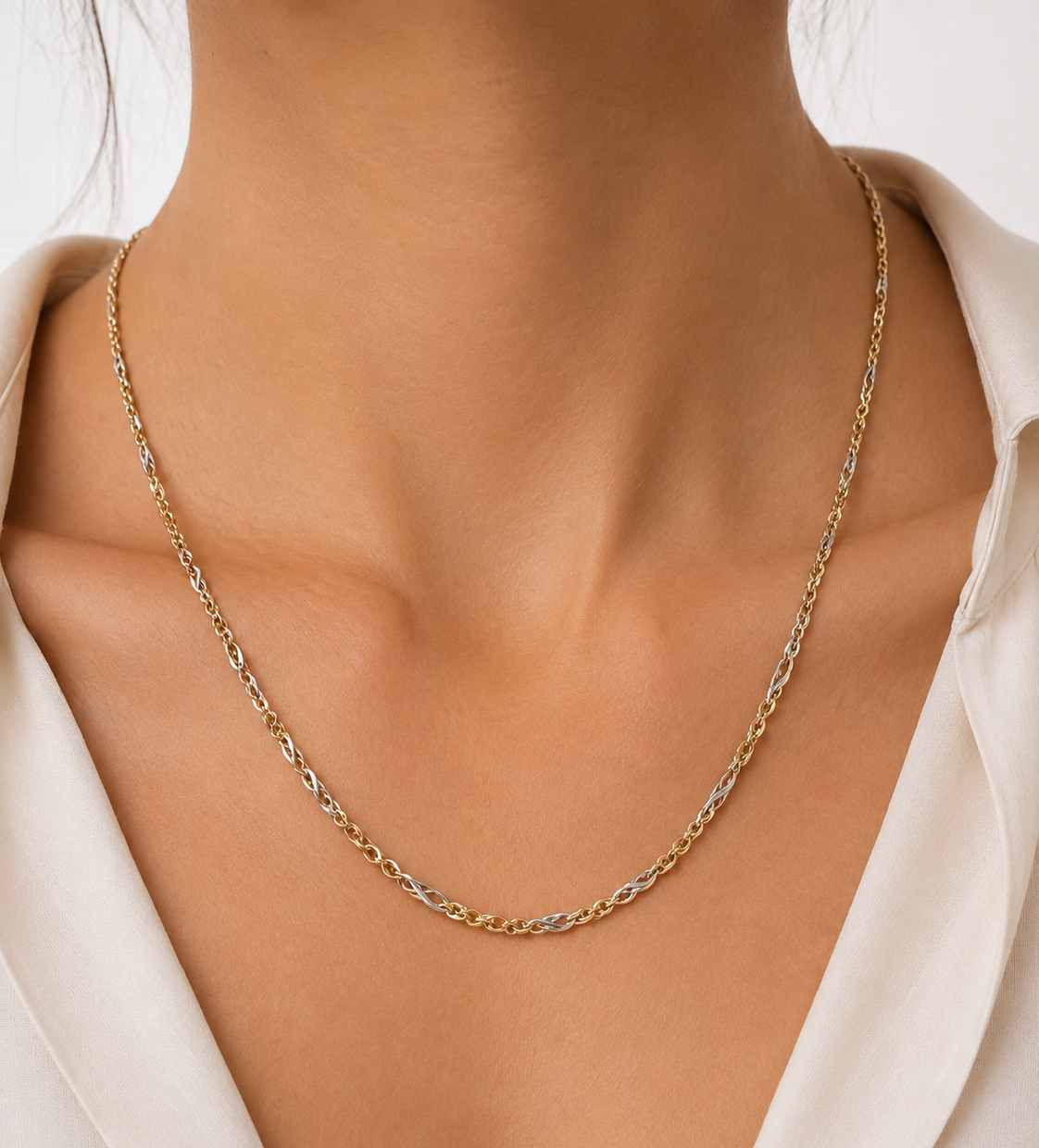 Milleluci Halskette mit Kreuz aus 18 Karat Gold