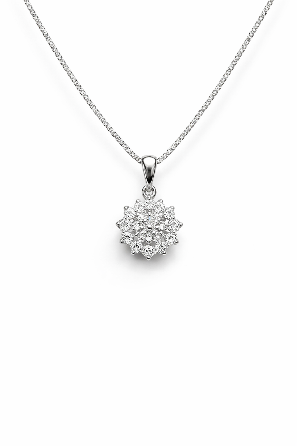 Collana da Donna con Pendente Pavè in oro bianco e diamanti PG GIOIELLI PG CIOROSE\1