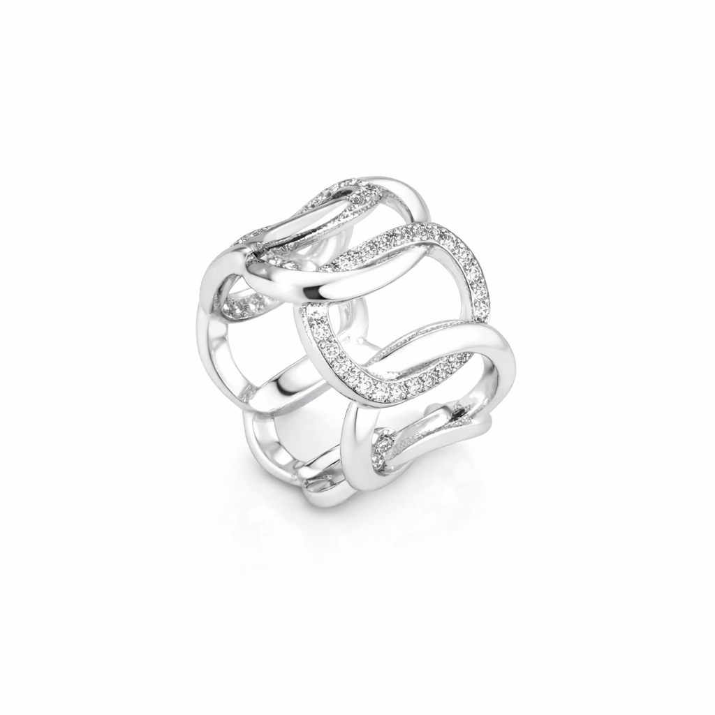 Anello da Donna Groumette Slim in Argento Marcello Pane MP ANYA 008