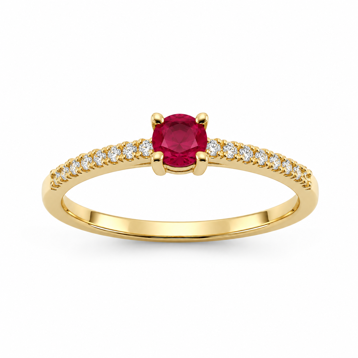 Damen-Solitärring aus 18 Karat Gold TIZIANO TIZ ANOR 10