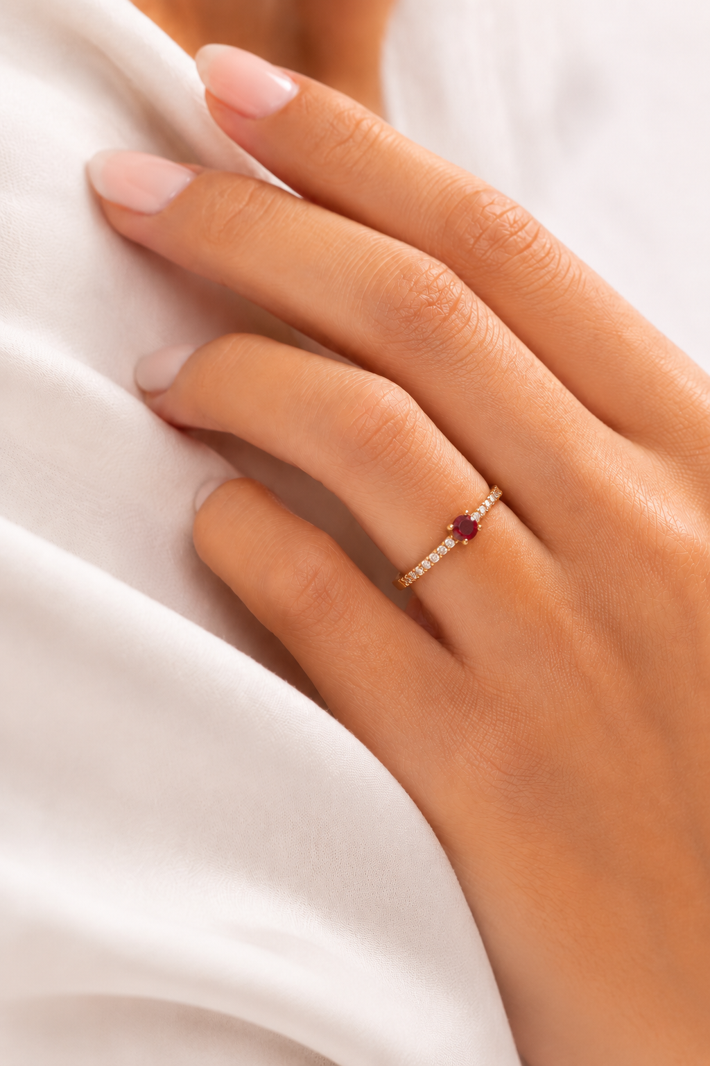 Damen-Solitärring aus 18 Karat Gold TIZIANO TIZ ANOR 10