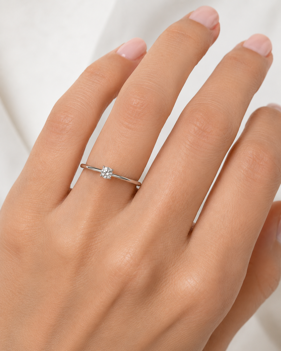Damen-Solitärring aus 18 Karat Gold TIZIANO TIZ ANOR 10
