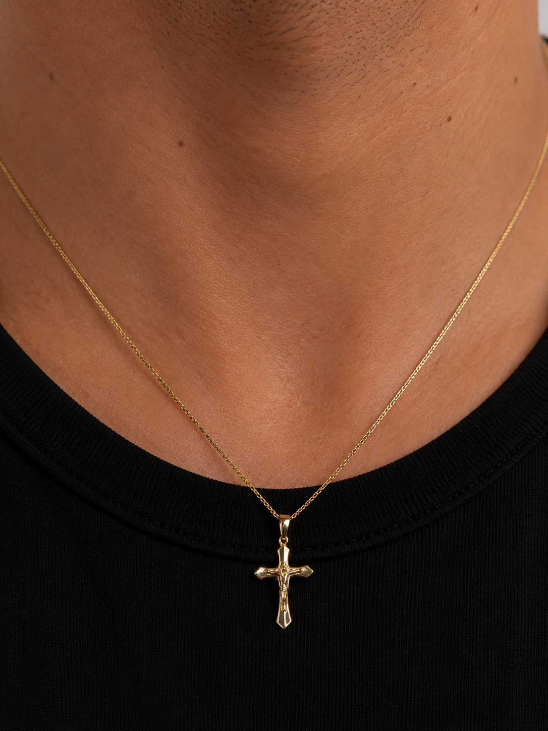 Ciondolo Croce da Uomo in oro 18Kt TIZIANO TIZ ANOR 517