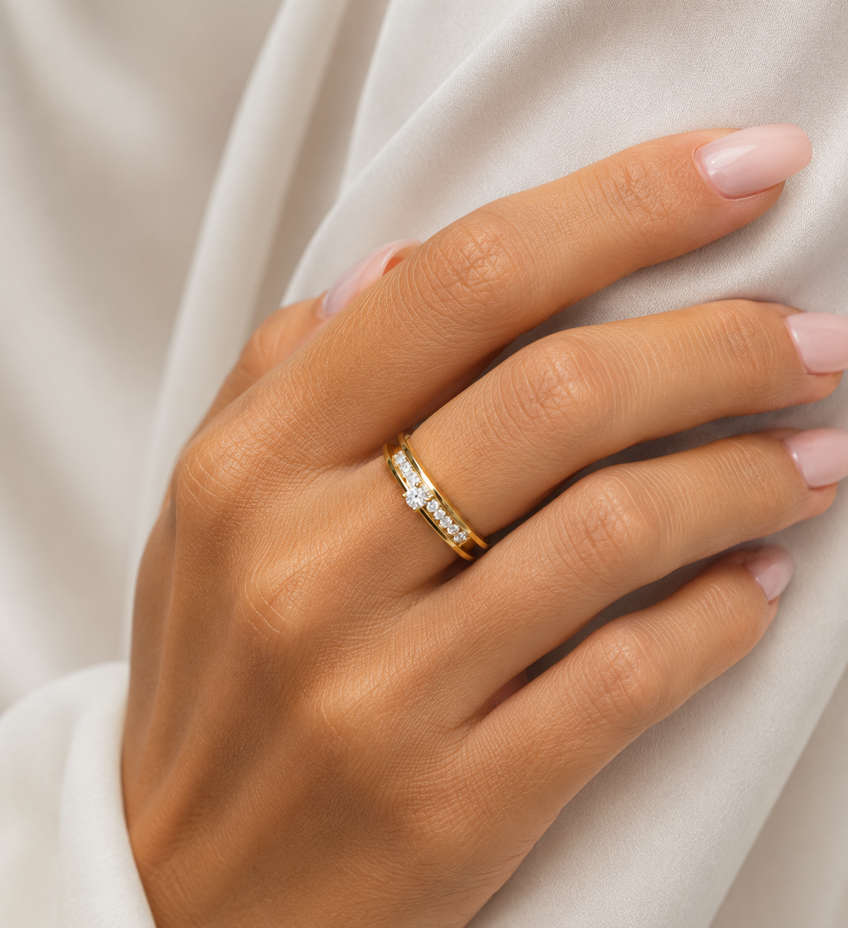 Anello Solitario da Donna in oro 18Kt TIZIANO TIZ ANOR 207