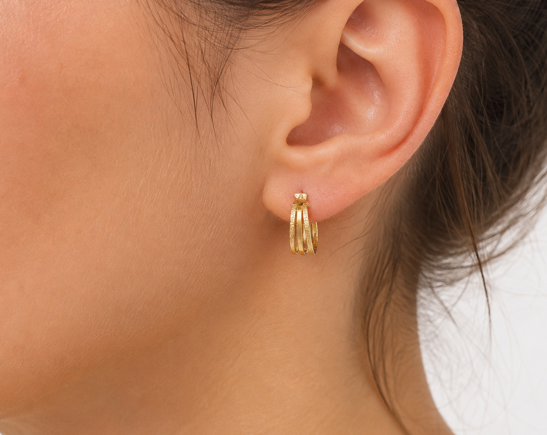 Damenohrringe aus 18 Karat Gold TIZIANO TIZ OR 121