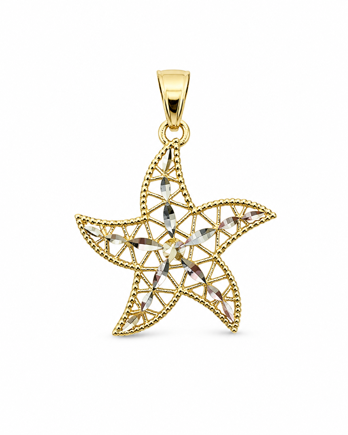 Ciondolo Stella Marina Bicolore Donna in oro 18Kt TIZIANO TIZ ORCND 145