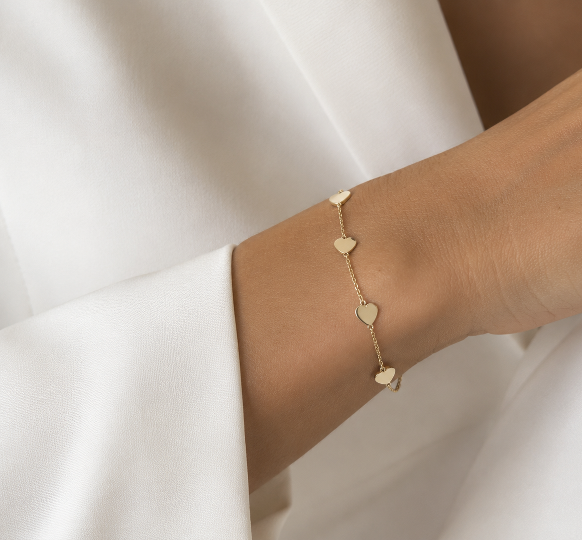 Bracciale Da Donna con Cuori in Oro 18Kt TIZIANO TIZ ORBR 170