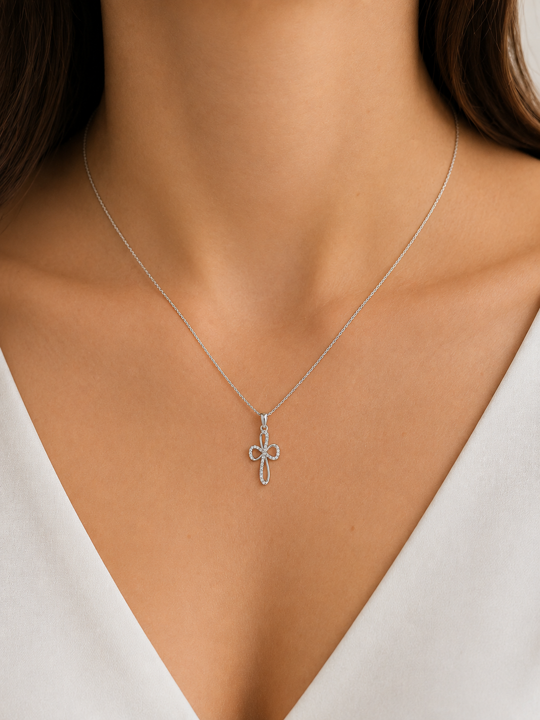 Ciondolo Croce da Donna in oro 18Kt TIZIANO TIZ ORCND 15