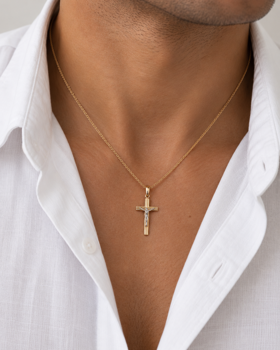 Ciondolo Crocifisso Uomo in oro 18Kt TIZIANO TIZ ORCND 144