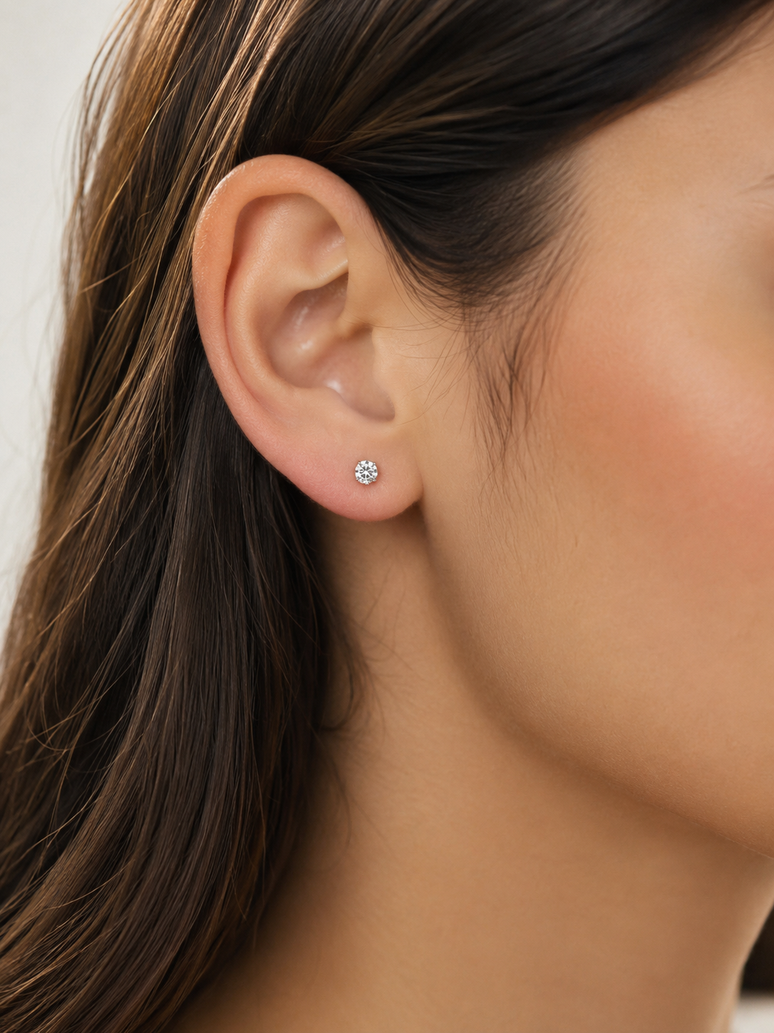Orecchini Punto Luce con Zircone Unisex in oro 18Kt TIZIANO TIZ OR 163