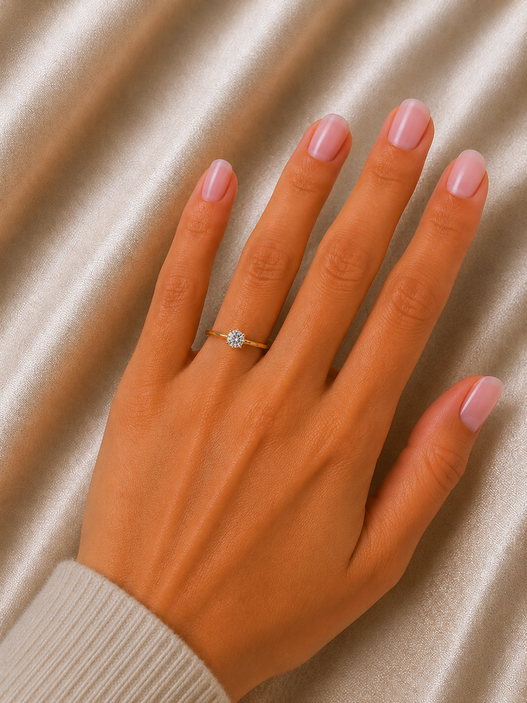 Anello Solitario da Donna in oro 18Kt TIZIANO TIZ ANOR 09